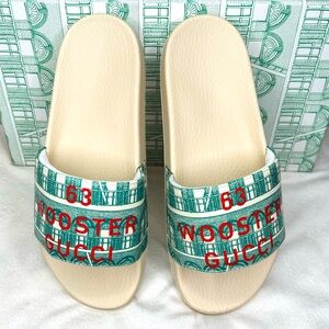 Gucci 63 Wooster light green/ivory slides size men’s 6 women’s 8